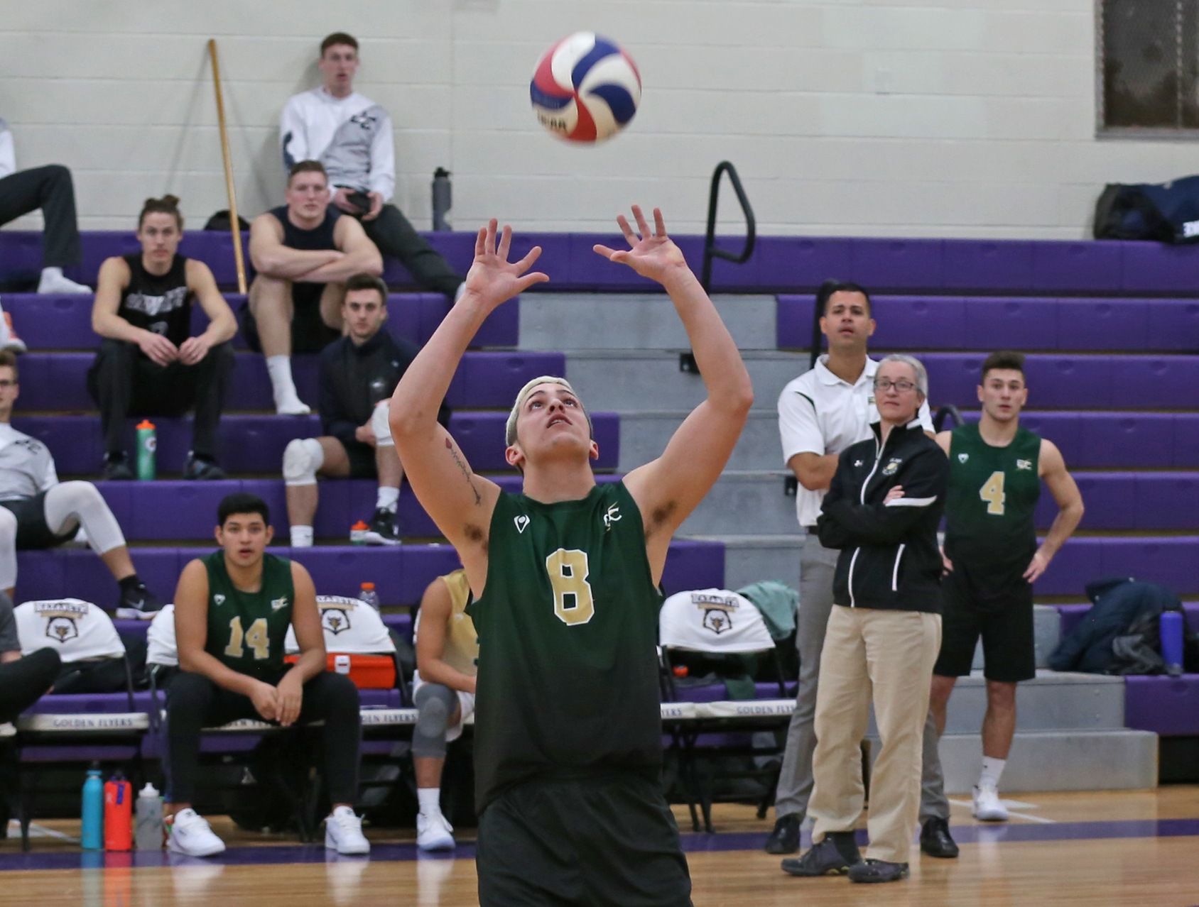 Men’s Volleyball Opens up NECC Play with Sweep of Nichols