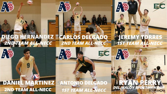 Men's Volleyball Lands Five on NECC All-Conference Team