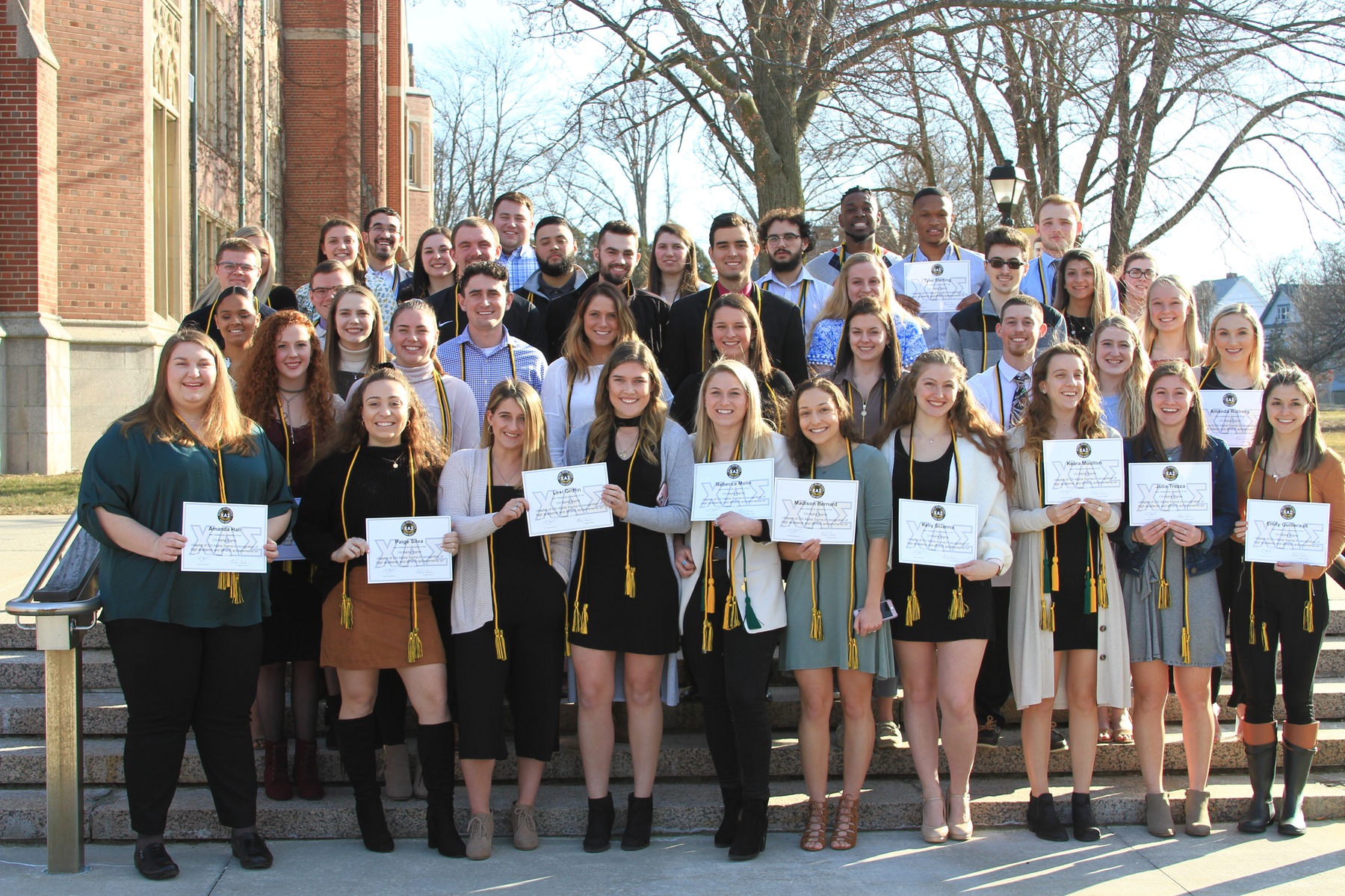 Forty-Eight Blazers Inducted into Chi Alpha Sigma