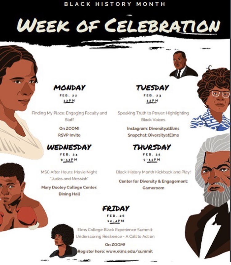 Elms presents Black History Month Week of Celebration