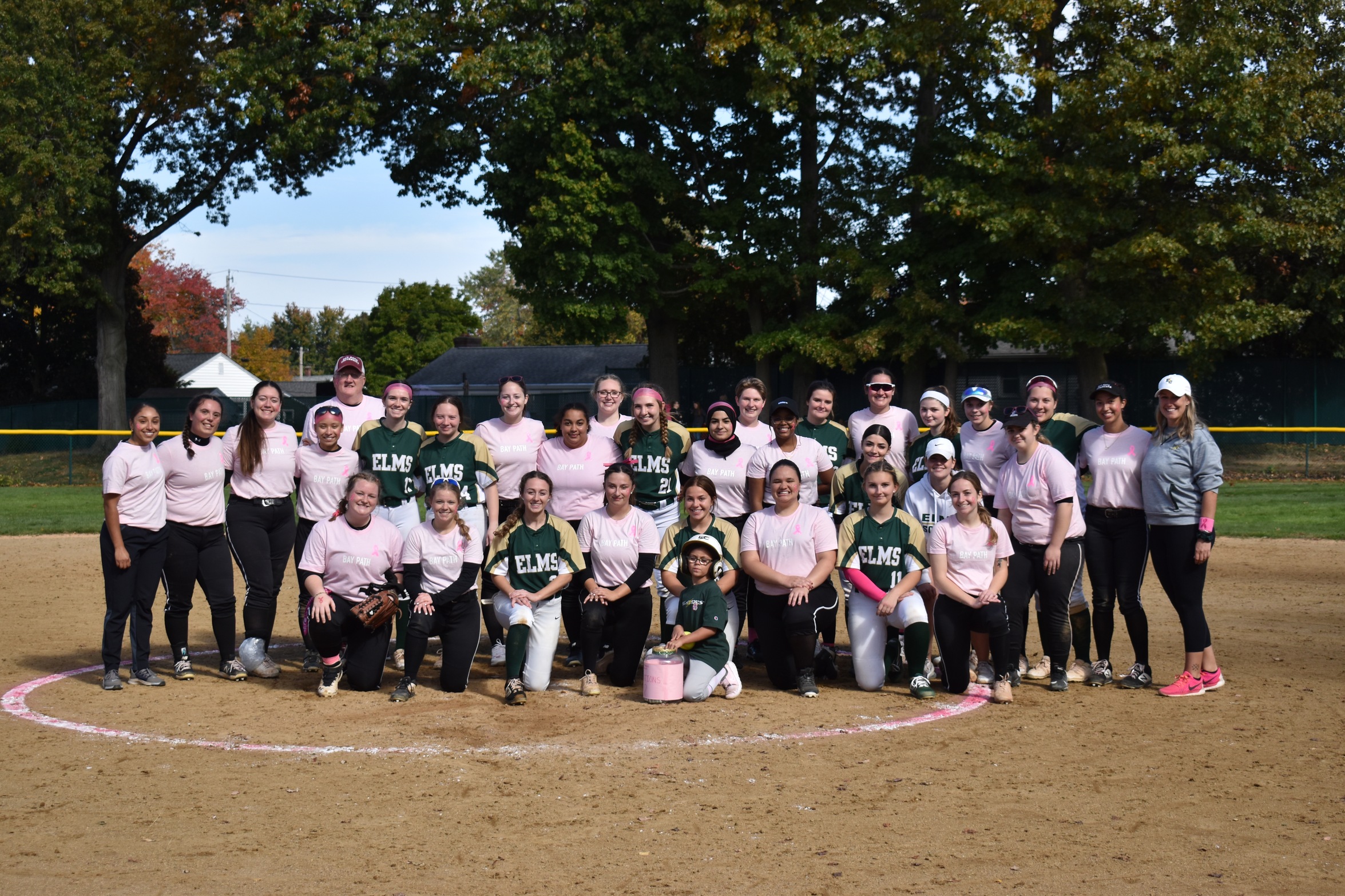 Softball Hosts Bay Path for Breast Cancer Awareness Pink Out Fall Ball Game
