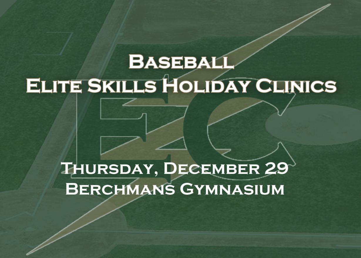 Baseball to Conduct Elite Skills Holiday Clinic