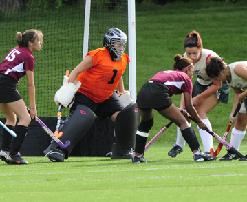Rivier College Outlasts Field Hockey, 2-0