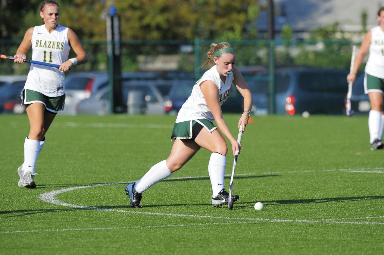 Two First Half Goals Lift Field Hockey Past Bay Path College, 2-0