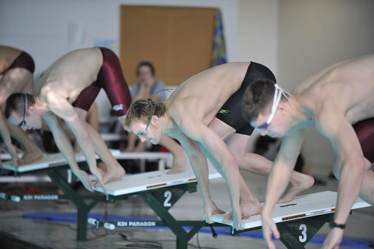 Men’s and Women’s Swimming Fall at Regis College