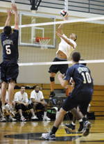 Men's Volleyball Sinks Southern Vermont, 3-0