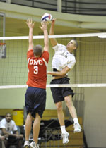 Men’s Volleyball Swept In Tri-Match With MIT And Emmanuel