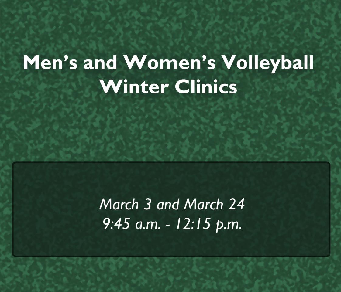 Volleyball to Host Winter Clinics