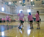 Basketball Teams "Think Pink" To Promote Breast Cancer Research