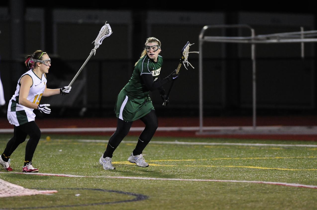 Mazza Nets Nine Goals to Spark Women’s Lacrosse to 20-7 Win Over Anna Maria College