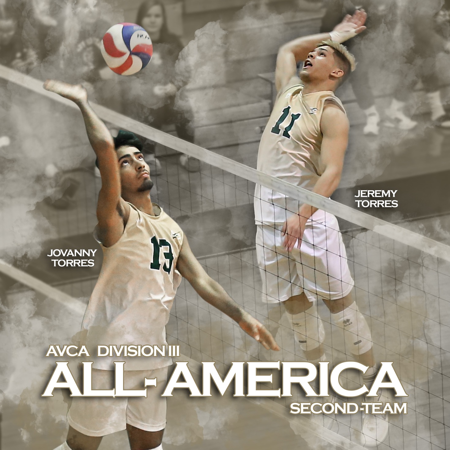 Jovanny Torres And Jeremy Torres Earn AVCA All-American Honors