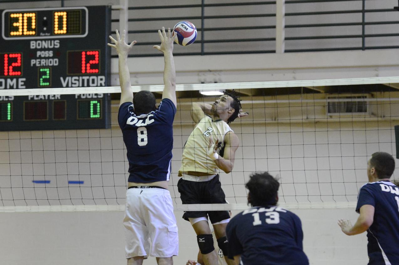Men’s Volleyball Splits with Newbury College, Lasell College