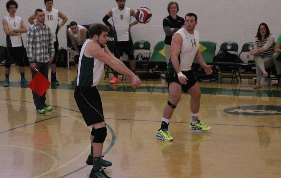 Men's Volleyball Outlasts Lesley in Five Sets