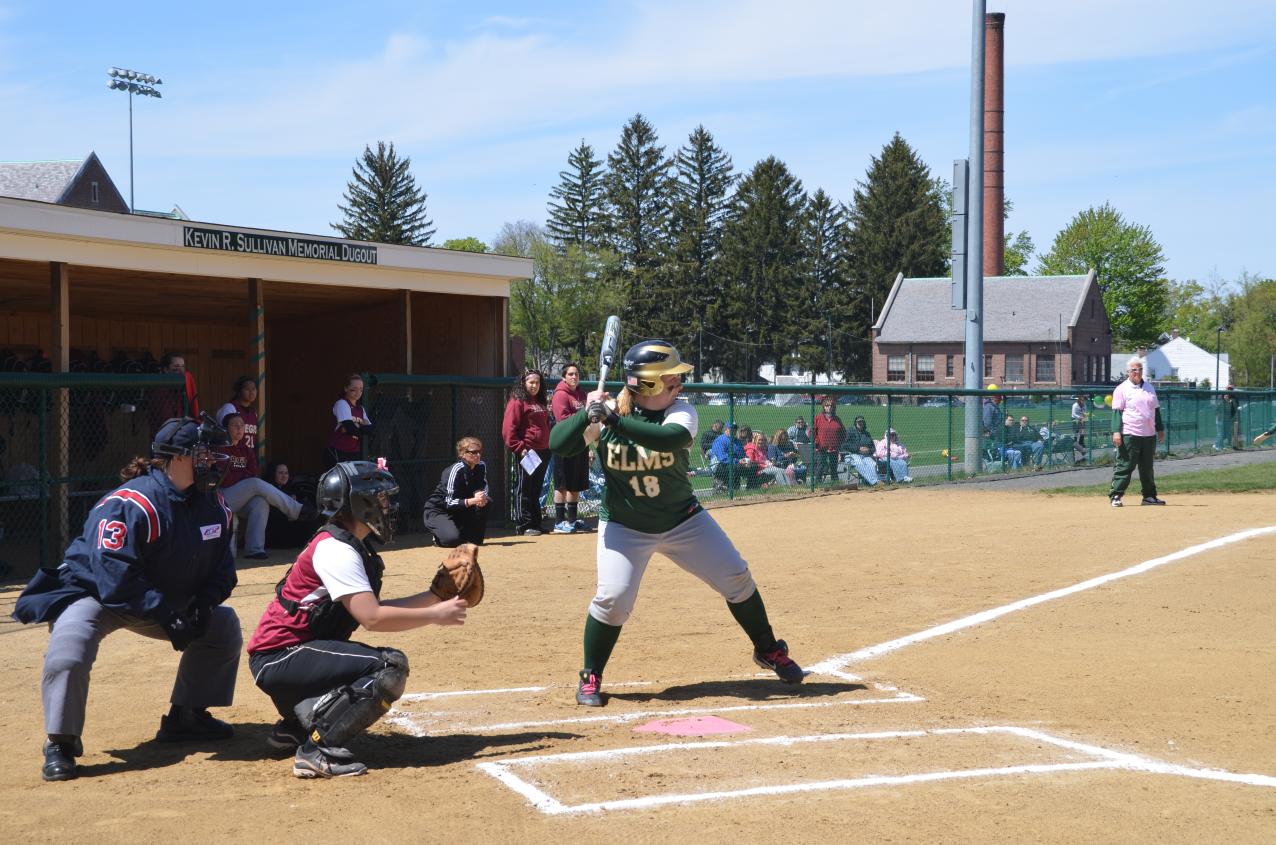 Softball Sweeps by Regis College, 2-0 and 6-2