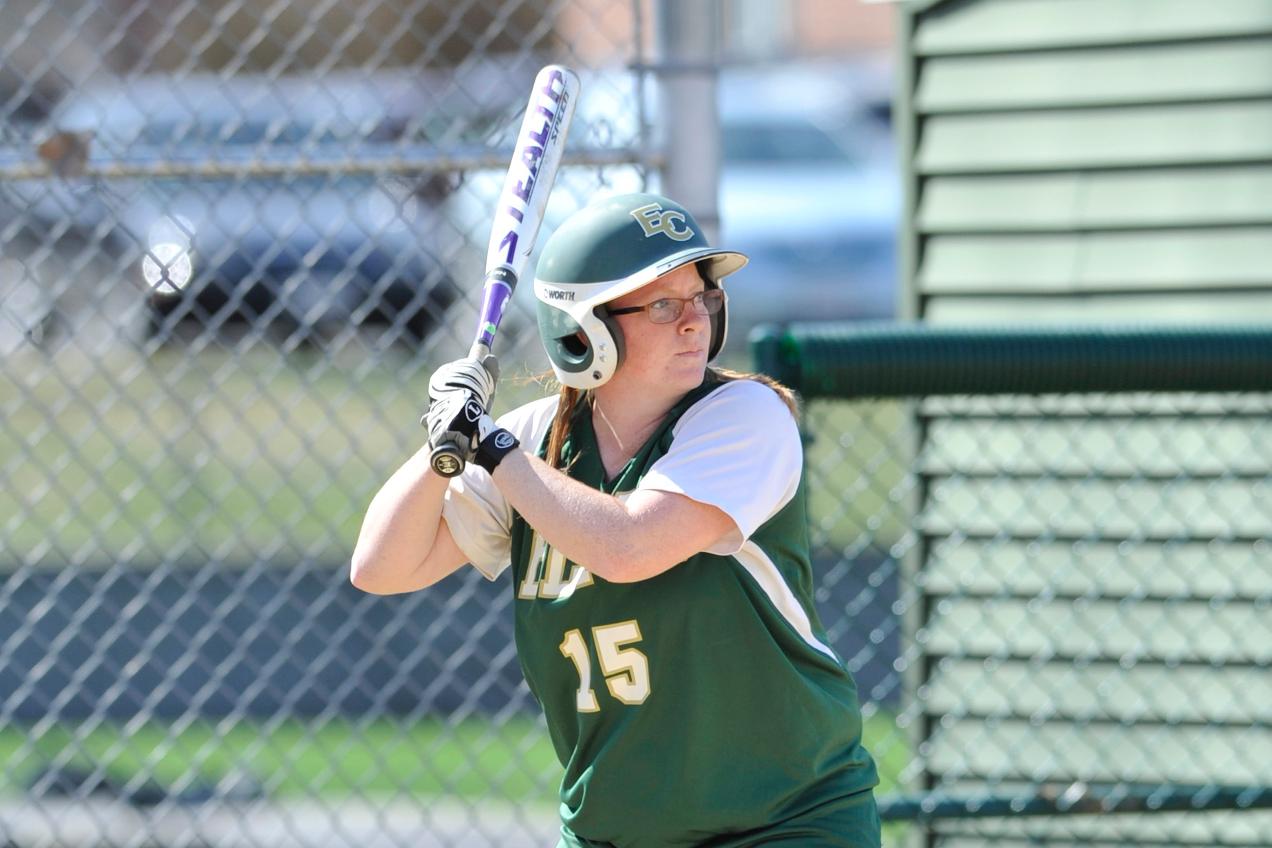 Softball Sweeps by Regis College, 8-0 and 6-3