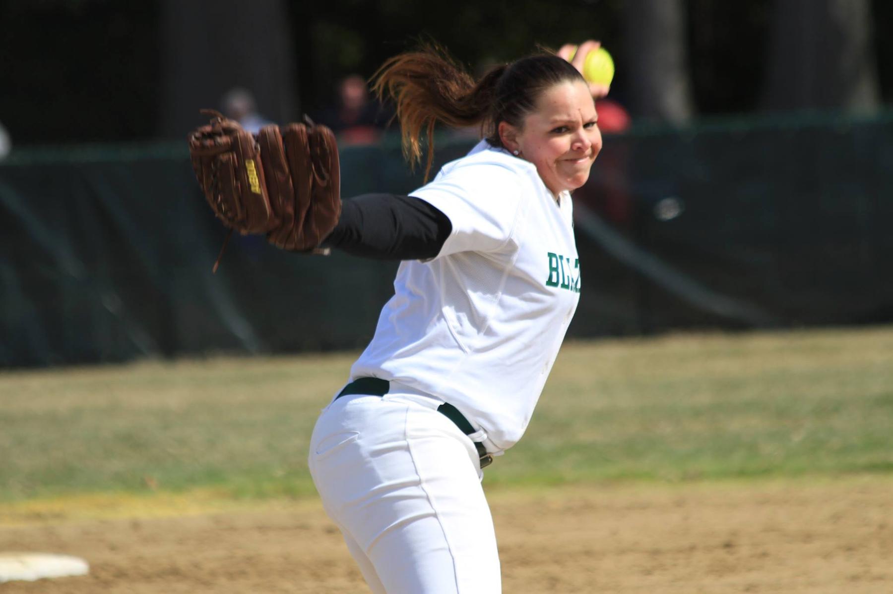 Softball Splits Conference Twinbill With Regis