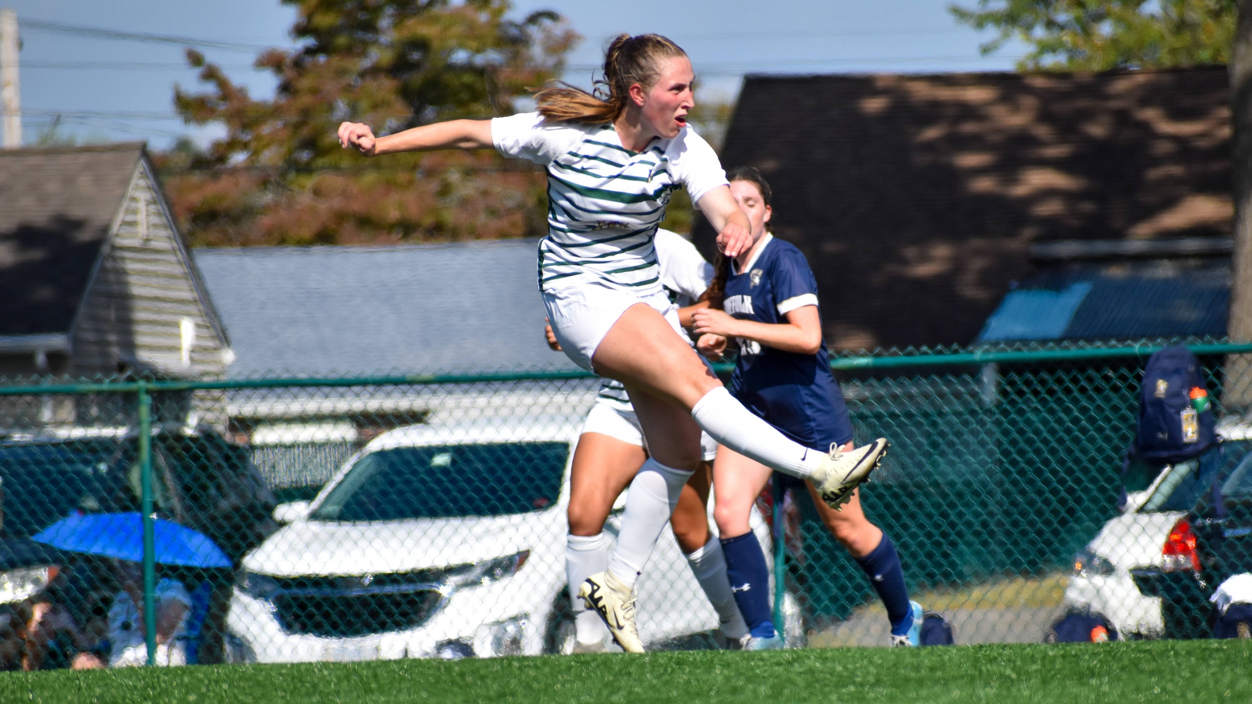 Late Rally Pushes Women's Soccer Past University of Saint Joseph