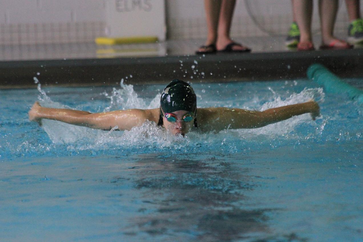 Women's Swimming Battles at Colby-Sawyer