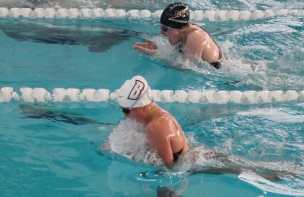 Swimming Races Bridgewater State In Final Tune-Up