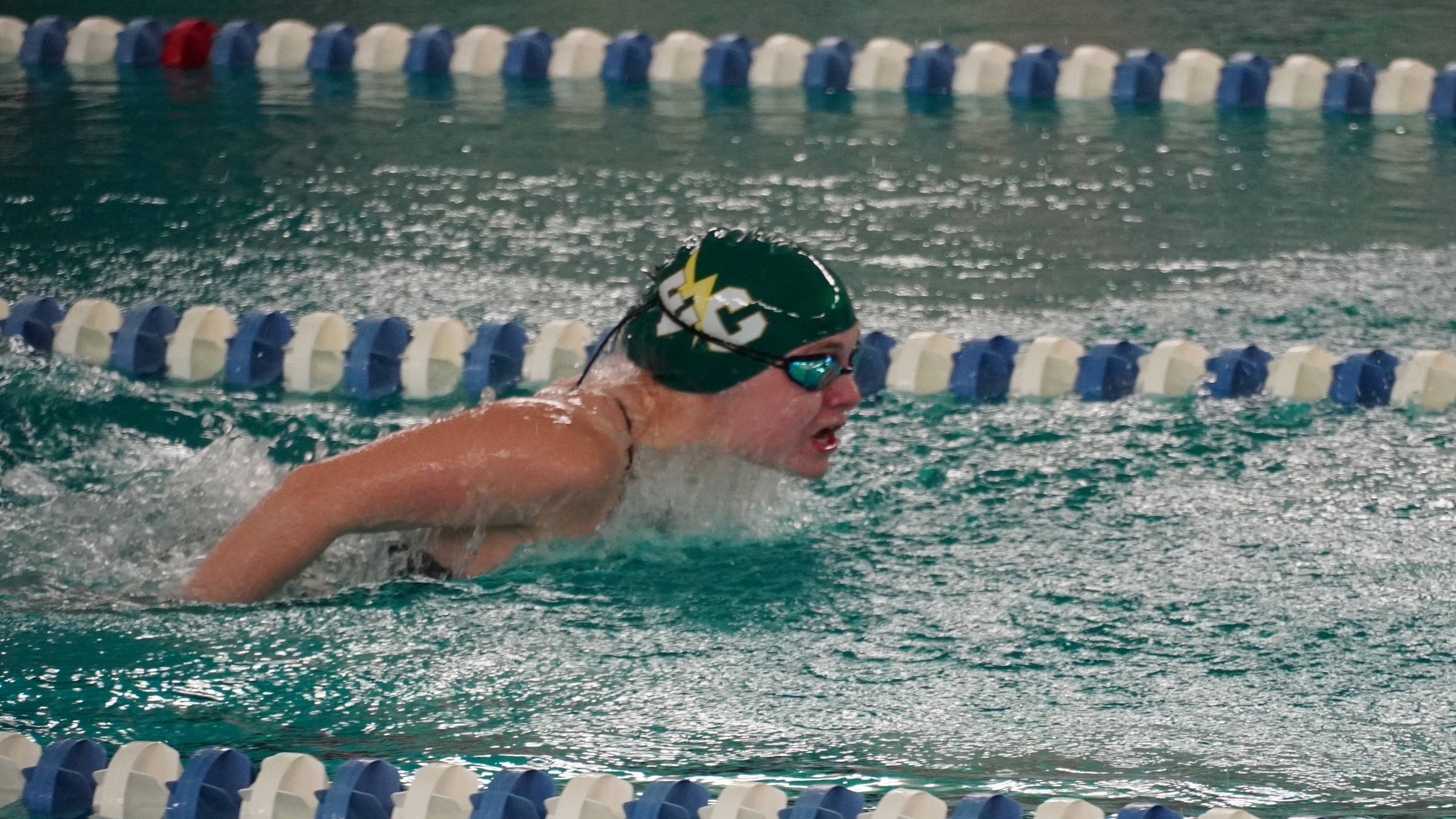 Swimming Competes at Gordon Tri-Meet Against the Fighting Scots and Regis