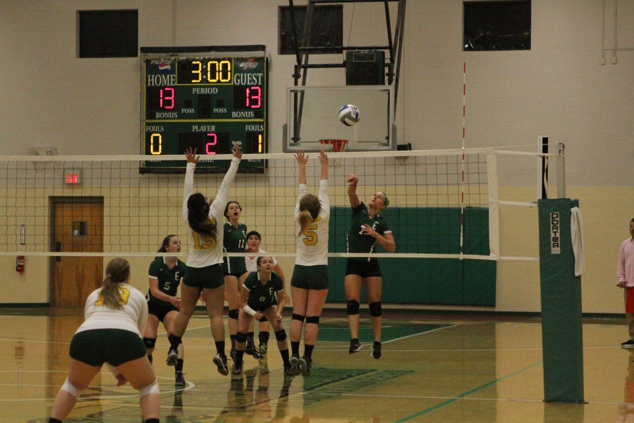 Women's Volleyball Nets First NECC Victory