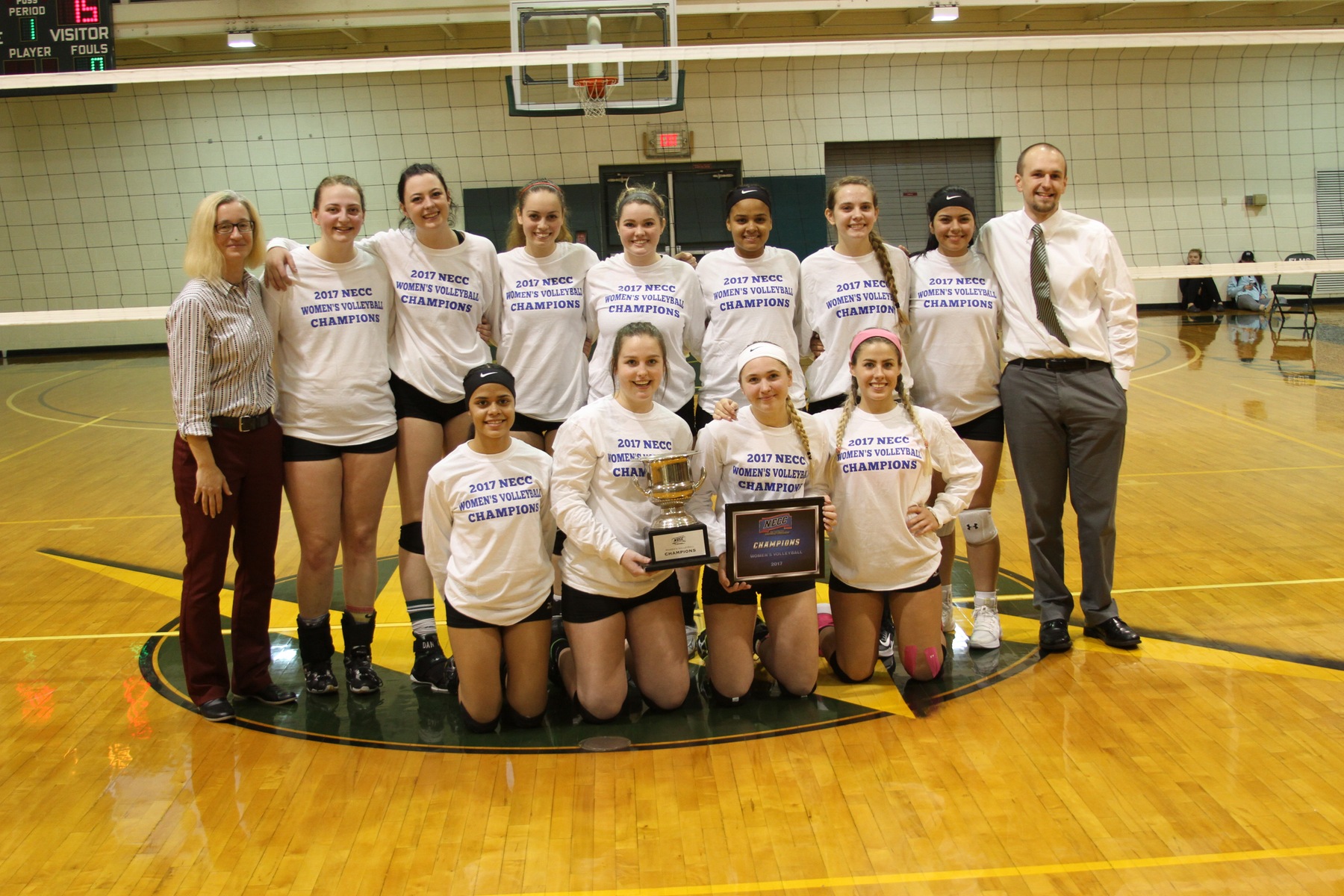 Women's Volleyball Captures First NECC Championship