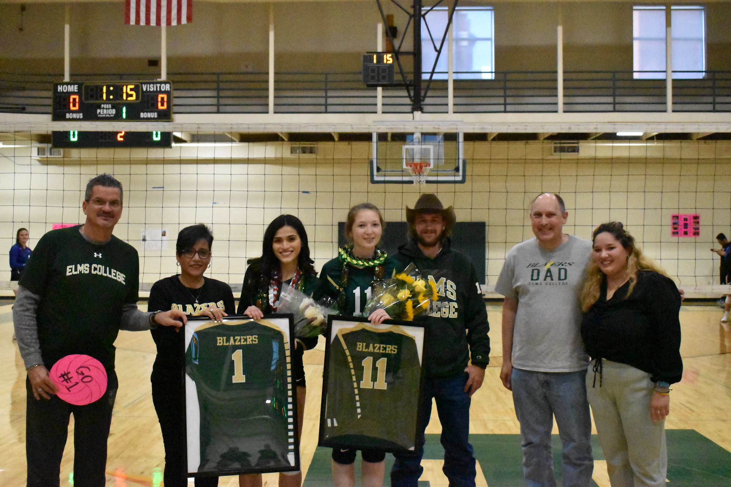 Women's Volleyball Celebrate Their Seniors for a Double Match Against Chargers and Falcons