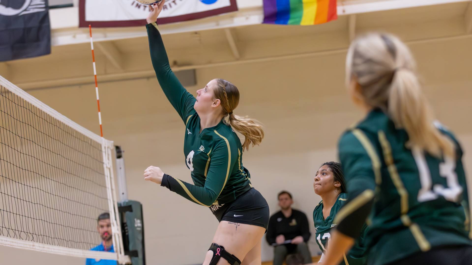 Women's Volleyball Splits Home Tri-Match Against AMCats and Raiders