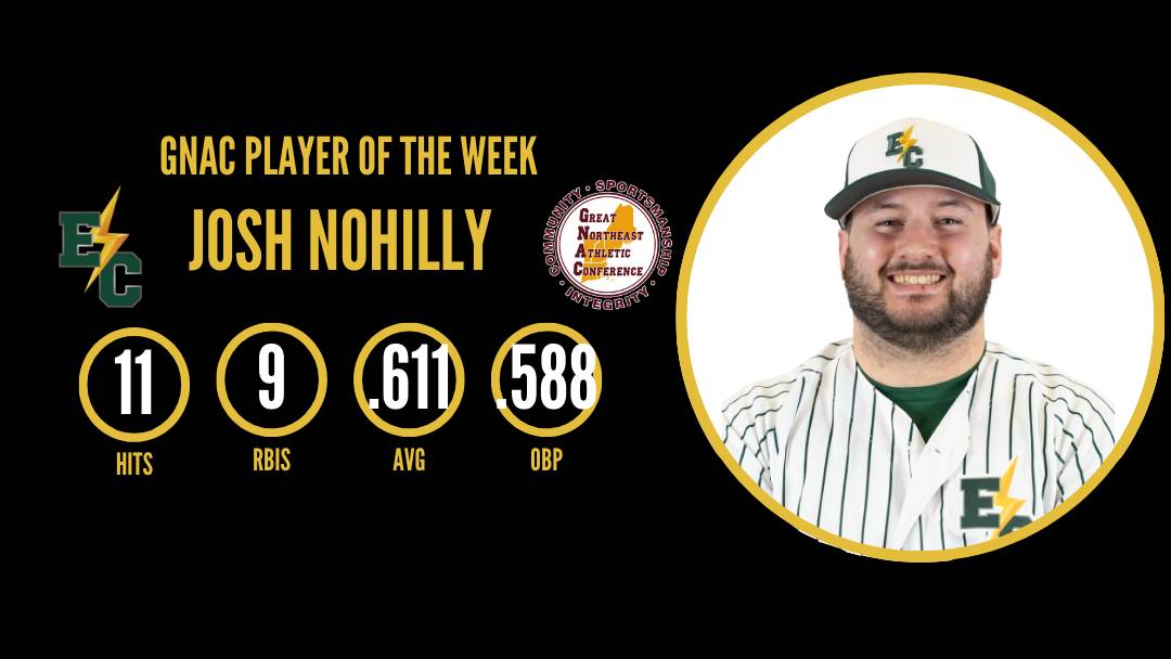Nohilly Named GNAC Baseball Player of the Week