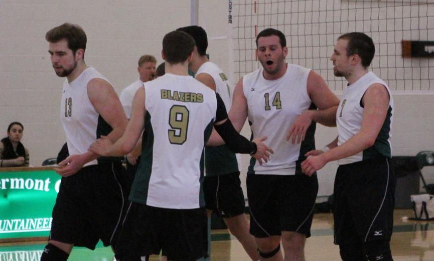 Southern Vermont Clips Men's Volleyball in NECC Battle
