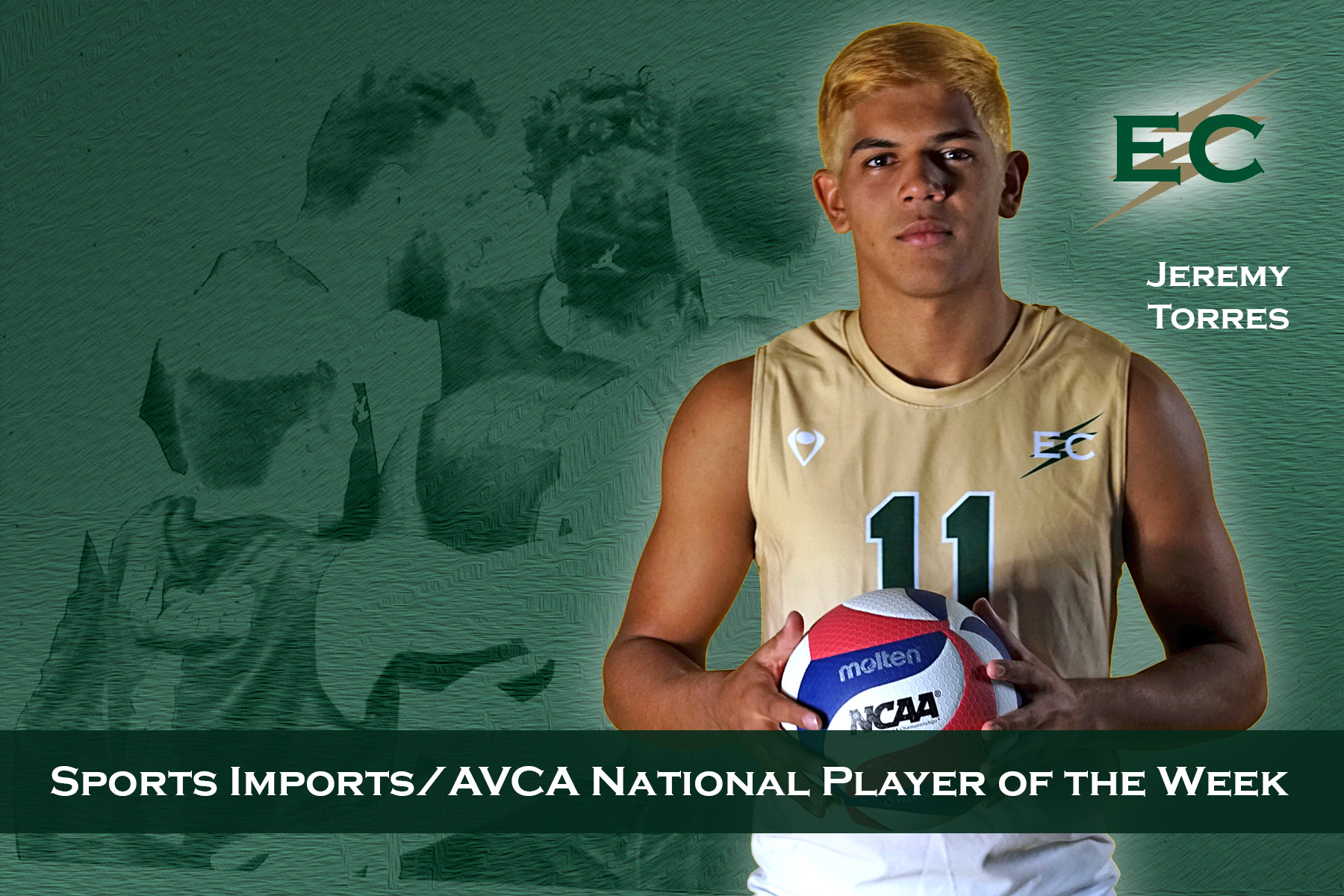 Jeremy Torres Selected As AVCA National Player Of The Week